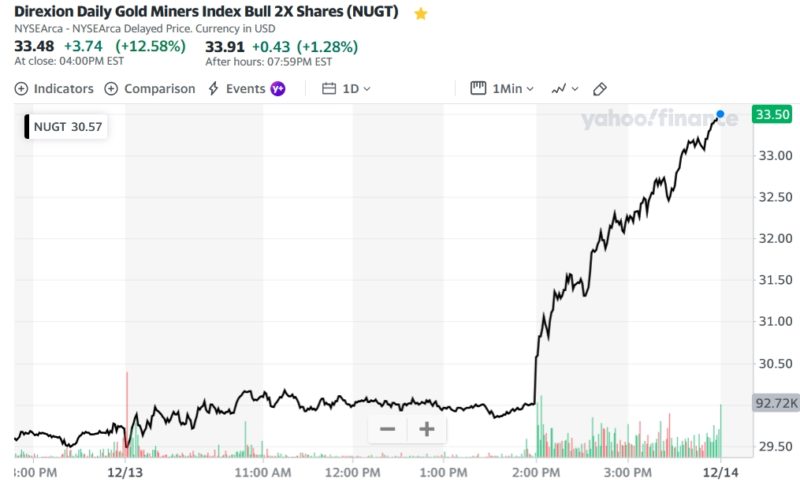 Direxion Daily Gold Miners Index Bull 2X Shares (NUGT)