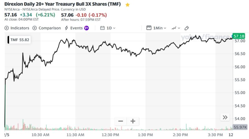 Direxion Daily 20+ Year Treasury Bull 3X Shares (TMF)