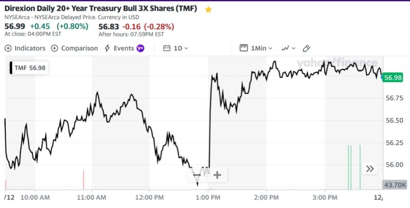 Direxion Daily 20+ Year Treasury Bull 3X Shares (TMF)